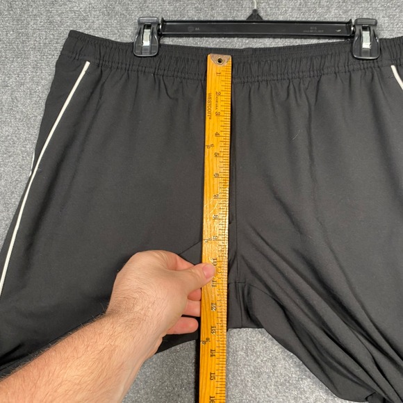 Nike Men's Black Track Pants Athletic Joggers Size XL White Stripe - Picture 3 of 9